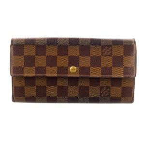 Louis Vuitton 2005 Damier Ebene Sarah Wallet